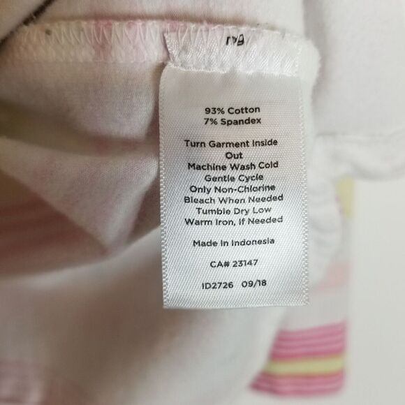 Talbots Hello Saturday Women Mock Zip Neck Pullover Size XL Petite Stripped - Picture 5 of 5